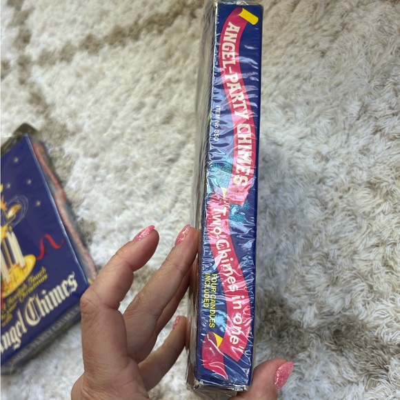 New in box Vintage Swedish Angel Party Chimes Christmas Decor Kitschy Gold MCM - Picture 11 of 12